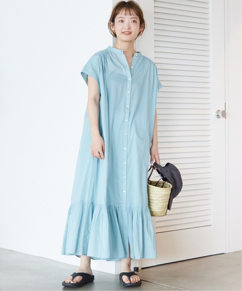 追加》コットンボイルティアードワンピース（ワンピース）｜SLOBE IENA