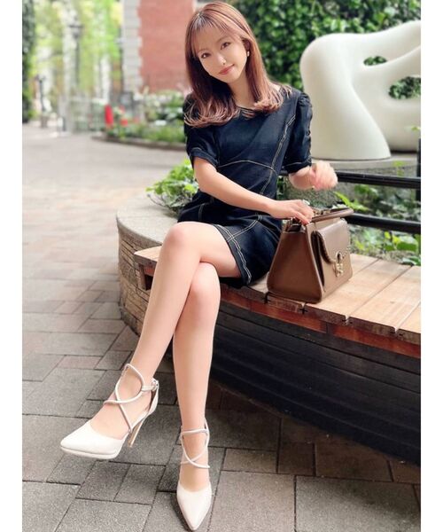 RESEXXY(リゼクシー)の「ステッチデザインミニワンピース(ワンピース・レディース・ブラック/インディゴブルー/ブラウン・FREE)」の20枚目の写真