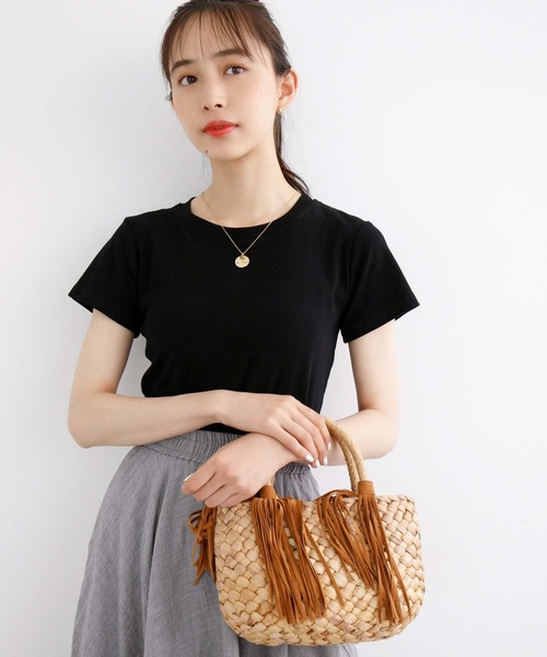 fifth(フィフス)の「ベーシックコンパクトTシャツ(Tシャツ/カットソー・レディース・ホワイト/ブラック/ライトグリーン/ラベンダー・M)」の11枚目の写真