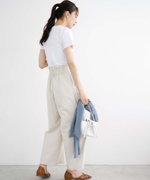 fifth(フィフス)の「ベーシックコンパクトTシャツ(Tシャツ/カットソー・レディース・ホワイト/ブラック/ライトグリーン/ラベンダー・M)」の19枚目の写真