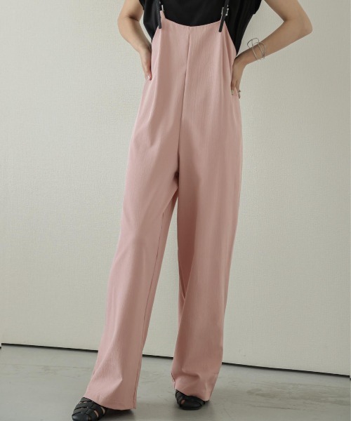 SUGAR BISKET(シュガービスケット)の「ワイドシルエットサロペット(サロペット/オーバーオール・レディース・ブラック/ピンク/ブルー/テラコッタ・M/L)」の5枚目の写真