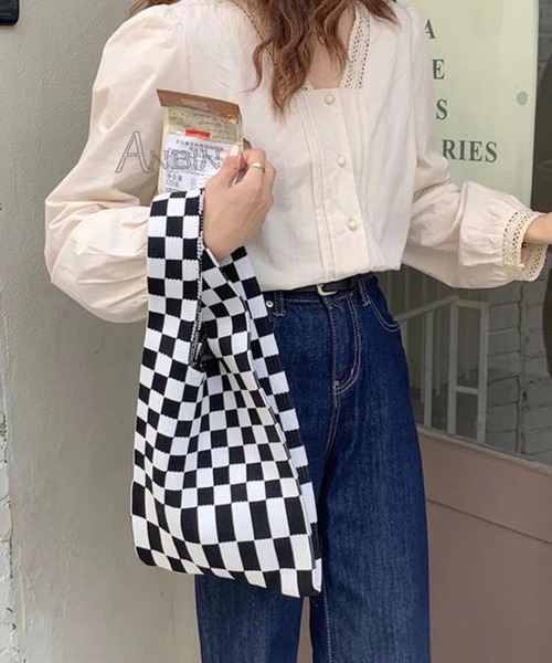 フラッグチェックトートバッグ トートバッグ Auntie Rosa アンティローザ のファッション通販 Zozotown