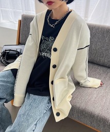 PAGEBOY | WヤーンアソートVネックカーディガン(カーディガン/ボレロ)