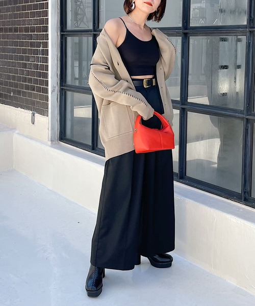 PAGEBOY（ページボーイ）の「WヤーンアソートVネックカーディガン（カーディガン/ボレロ・レディース・ブラック系その他/ブラウン系その他/ブラック/モカ/オフホワイト・FREE）」の9枚目の写真