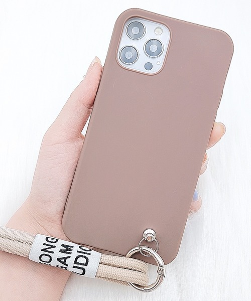 セール】ストラップ付き iPhoneケース カバー（スマホケース