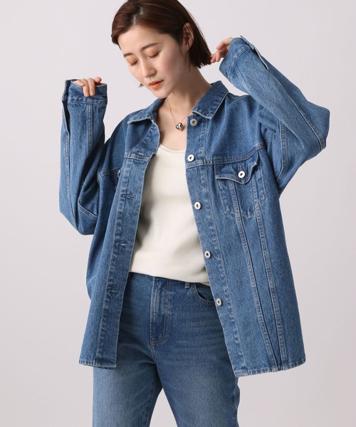 A part by（アパートバイ）の「デニム&コールシャケット　350736（デニムジャケット・レディース・ブルー/その他・FREE）」の9枚目の写真