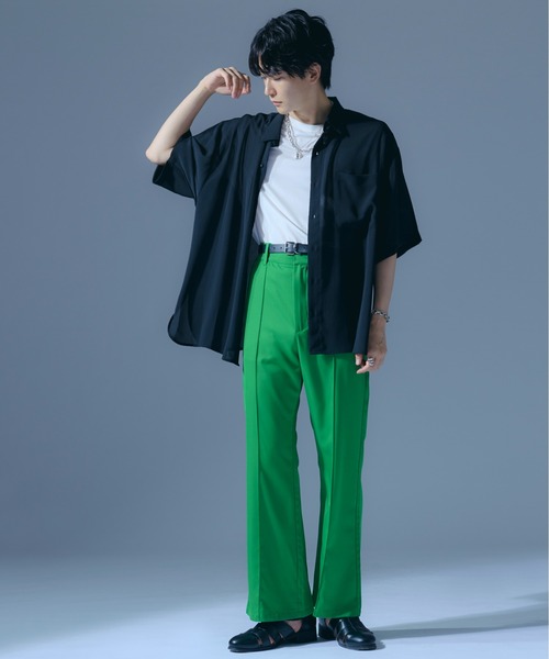 Ellno Loset（エルノロゼット）の「シアールーズシャツ（シャツ/ブラウス・メンズ・ブラック/ダークグリーン・MEDIUM/LARGE）」の10枚目の写真