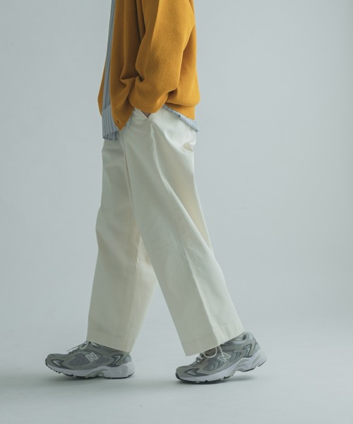 FORK&SPOON（フォークアンドスプーン）の「FORK&SPOON　ワンタックチノパンツ（チノパンツ・メンズ・オレンジ系その他/ホワイト系その他/グリーン系その他/チャコールグレー/ブラック・5/4）」の13枚目の写真