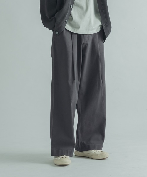 FORK&SPOON（フォークアンドスプーン）の「FORK&SPOON　ワンタックチノパンツ（チノパンツ・メンズ・オレンジ系その他/ホワイト系その他/グリーン系その他/チャコールグレー/ブラック・5/4）」の22枚目の写真