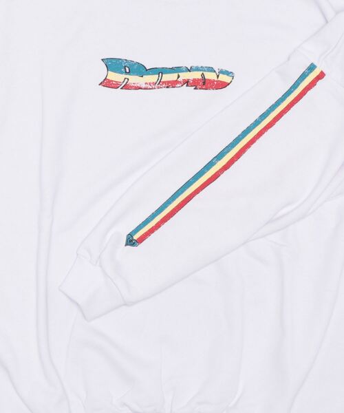 トレーナー スウェット 「ZOZO限定・多サイズ」旅するスウェット (WHITE)「Made by ZOZO」 レディース ROXY（ロキシー）の「【ZOZO限定アイテム】SLEEVE LINE PULLOVER