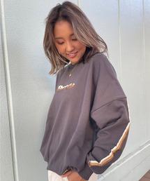 【ZOZO限定アイテム】SLEEVE LINE PULLOVER/ロキシースウェットトレーナー