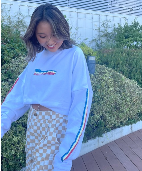 ROXY(ロキシー)の「【ZOZO限定アイテム】SLEEVE LINE PULLOVER/ロキシースウェットトレーナー(スウェット・レディース・ブラック/ブラウン/ホワイト・FREE)」の16枚目の写真