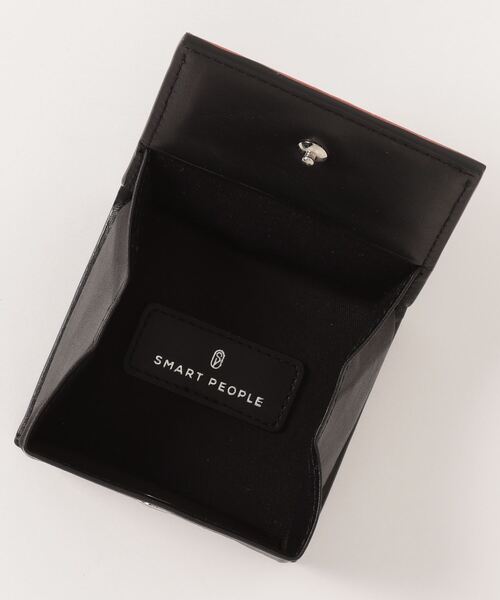 SMART PEOPLE（スマートピープル）の「【SMART PEOPLE/スマートピープル】 ソフトナッパ ボックスコインケース（コインケース・メンズ・ブラック/ブラウン/ブルー系その他・FREE）」の6枚目の写真