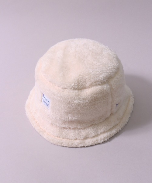 Champion(チャンピオン)の「(LF)【Champion】チケットネーム ボア フリース バケットハット(ハット・レディース・ブラック/グレー/ベージュ/オフホワイト・ONE SIZE)」の5枚目の写真