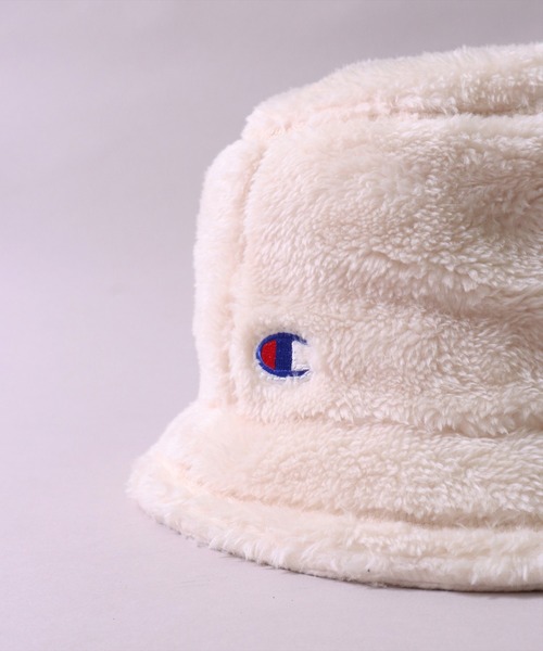 Champion(チャンピオン)の「(LF)【Champion】チケットネーム ボア フリース バケットハット(ハット・レディース・ブラック/グレー/ベージュ/オフホワイト・ONE SIZE)」の7枚目の写真