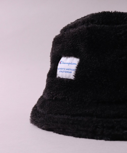 Champion(チャンピオン)の「(LF)【Champion】チケットネーム ボア フリース バケットハット(ハット・レディース・ブラック/グレー/ベージュ/オフホワイト・ONE SIZE)」の10枚目の写真
