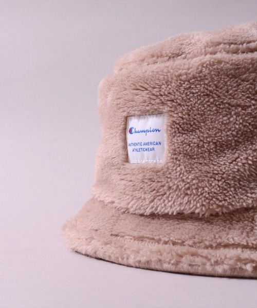 Champion(チャンピオン)の「(LF)【Champion】チケットネーム ボア フリース バケットハット(ハット・レディース・ブラック/グレー/ベージュ/オフホワイト・ONE SIZE)」の18枚目の写真