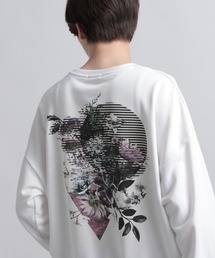 バックコラージュプリントスウェット(HARE)