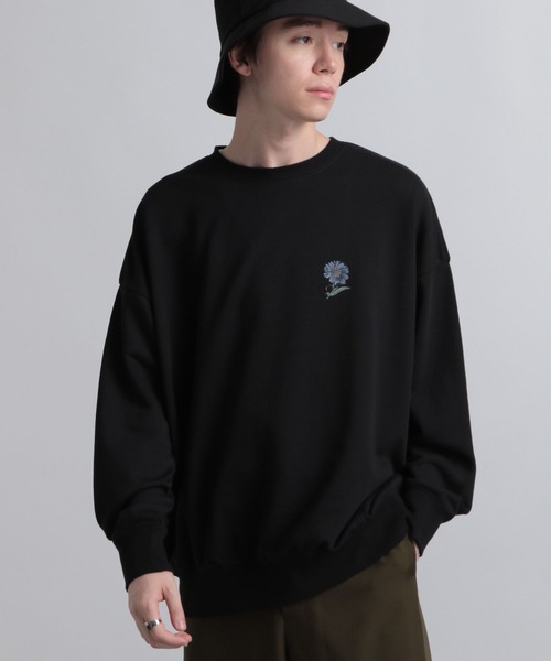 HARE（ハレ）の「バックコラージュプリントスウェット(HARE)（スウェット・メンズ・ブラック/オフホワイト/ブルー・SMALL/MEDIUM）」の6枚目の写真