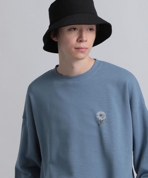 HARE（ハレ）の「バックコラージュプリントスウェット(HARE)（スウェット・メンズ・ブラック/オフホワイト/ブルー・SMALL/MEDIUM）」の11枚目の写真