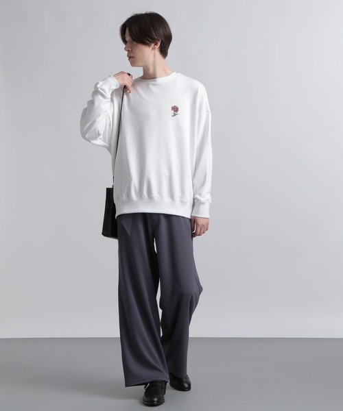 HARE（ハレ）の「バックコラージュプリントスウェット(HARE)（スウェット・メンズ・ブラック/オフホワイト/ブルー・SMALL/MEDIUM）」の12枚目の写真