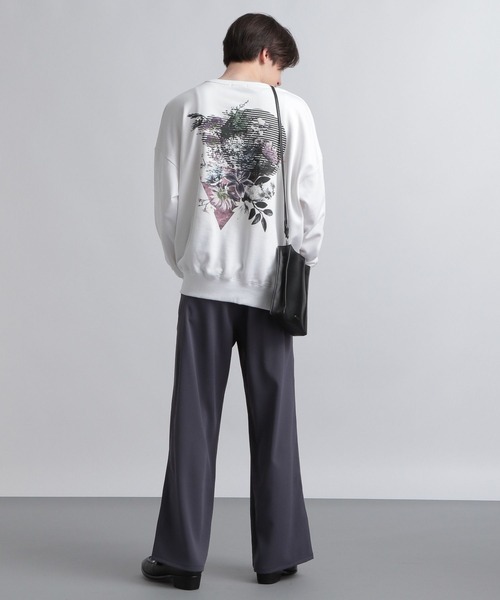 HARE（ハレ）の「バックコラージュプリントスウェット(HARE)（スウェット・メンズ・ブラック/オフホワイト/ブルー・SMALL/MEDIUM）」の13枚目の写真