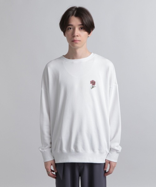 HARE（ハレ）の「バックコラージュプリントスウェット(HARE)（スウェット・メンズ・ブラック/オフホワイト/ブルー・SMALL/MEDIUM）」の15枚目の写真