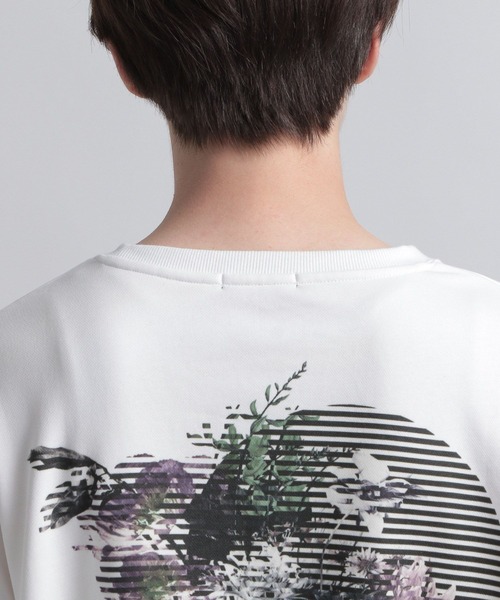 HARE（ハレ）の「バックコラージュプリントスウェット(HARE)（スウェット・メンズ・ブラック/オフホワイト/ブルー・SMALL/MEDIUM）」の19枚目の写真