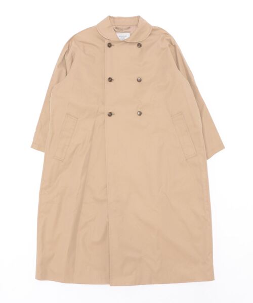 GRANDMA MAMA DAUGHTER（グランマママドーター）の「∴【 GRANDMA MAMA DAUGHTER / グランマ ママ ドーター 】ROUND COLLAR LONG COAT ラウンドカラー ロングコート GJ2232361 KTC（ステンカラーコート・レディース・ネイビー/ベージュ・1）」の16枚目の写真