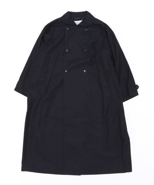 GRANDMA MAMA DAUGHTER（グランマママドーター）の「∴【 GRANDMA MAMA DAUGHTER / グランマ ママ ドーター 】ROUND COLLAR LONG COAT ラウンドカラー ロングコート GJ2232361 KTC（ステンカラーコート・レディース・ネイビー/ベージュ・1）」の17枚目の写真