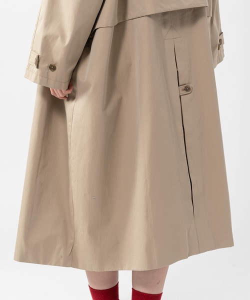 GRANDMA MAMA DAUGHTER（グランマママドーター）の「∴【 GRANDMA MAMA DAUGHTER / グランマ ママ ドーター 】ROUND COLLAR LONG COAT ラウンドカラー ロングコート GJ2232361 KTC（ステンカラーコート・レディース・ネイビー/ベージュ・1）」の10枚目の写真