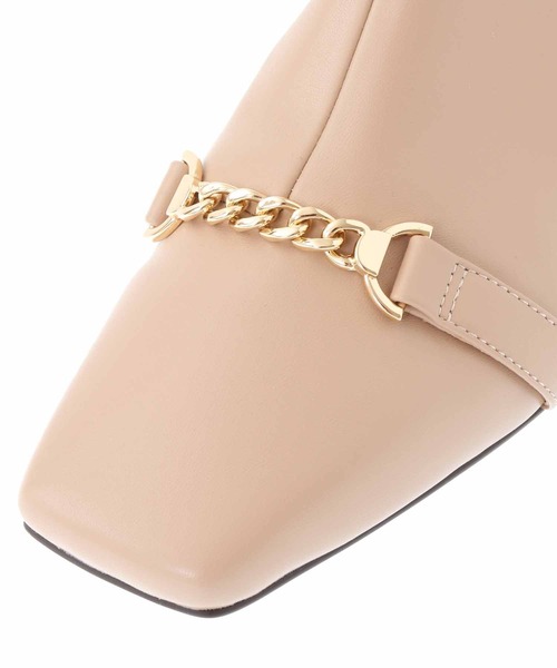 31 Sons de mode（トランテアン　ソン　ドゥ　モード）の「チェーンディテールショートブーツ（ブーツ・レディース・ブラック/ベージュ/ブラウン・S/M/L）」の22枚目の写真