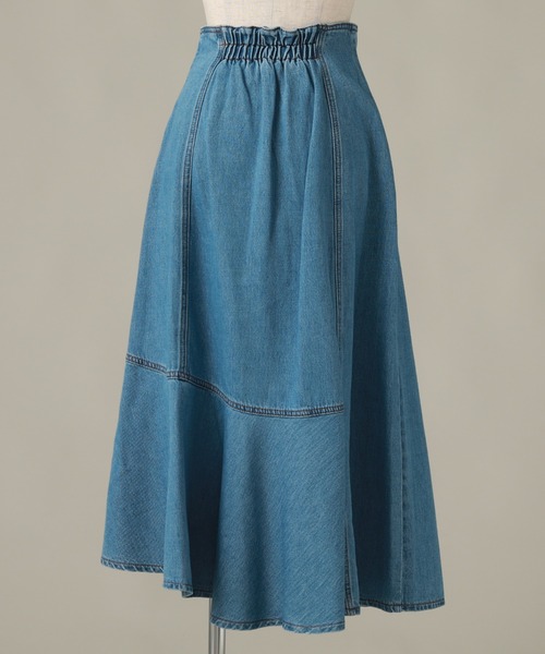 Cheek(チーク)の「デニムイレヘムフレアスカート(デニムスカート・レディース・ネイビー/サックスブルー・SMALL/MEDIUM)」の9枚目の写真