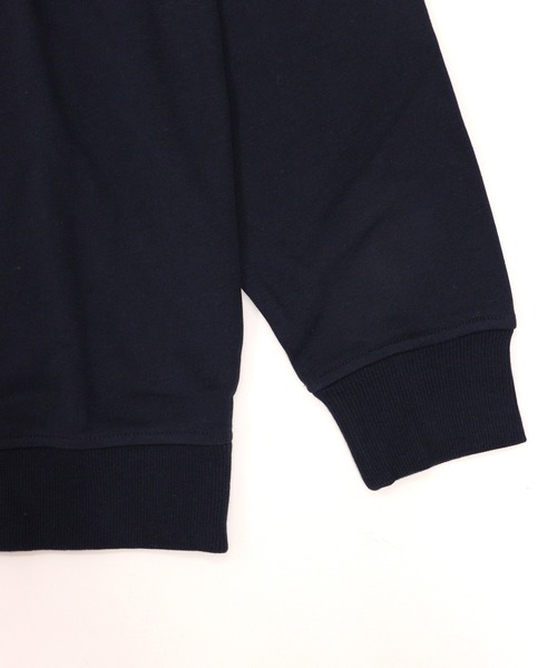 GIORDANO（ジョルダーノ）の「[ GIORDANO ]スタンドハーフジップスウェット (ユニセックス)（スウェット・レディース・グレー/ネイビー・MEDIUM/LARGE/X-LARGE）」の5枚目の写真