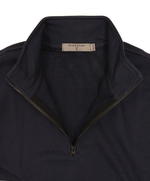 GIORDANO（ジョルダーノ）の「[ GIORDANO ]スタンドハーフジップスウェット (ユニセックス)（スウェット・レディース・グレー/ネイビー・MEDIUM/LARGE/X-LARGE）」の6枚目の写真