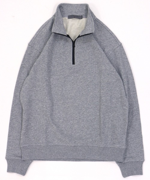 GIORDANO（ジョルダーノ）の「[ GIORDANO ]スタンドハーフジップスウェット (ユニセックス)（スウェット・レディース・グレー/ネイビー・MEDIUM/LARGE/X-LARGE）」の13枚目の写真