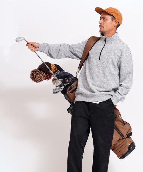 GIORDANO（ジョルダーノ）の「[ GIORDANO ]スタンドハーフジップスウェット (ユニセックス)（スウェット・レディース・グレー/ネイビー・MEDIUM/LARGE/X-LARGE）」の10枚目の写真