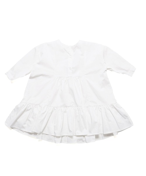 coca（coca）（コカ）の「キッズ 親子お揃いナチュラルコットンティアードワンピース（ワンピース・キッズ・ベージュ/ホワイト・100/110/120/130/140）」の14枚目の写真