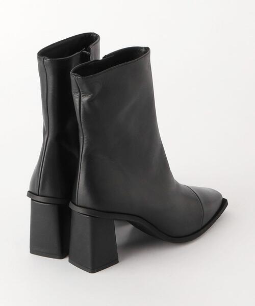 Carmen Salas(カルメンサラス)の「<CARMEN SALAS>レザー スクエアポインテッドトゥ ブーツ(ブーツ・レディース・ブラック・37/36/38)」の4枚目の写真
