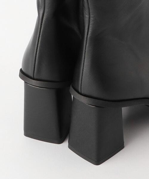 Carmen Salas(カルメンサラス)の「<CARMEN SALAS>レザー スクエアポインテッドトゥ ブーツ(ブーツ・レディース・ブラック・37/36/38)」の6枚目の写真