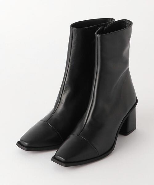 Carmen Salas(カルメンサラス)の「<CARMEN SALAS>レザー スクエアポインテッドトゥ ブーツ(ブーツ・レディース・ブラック・37/36/38)」の7枚目の写真