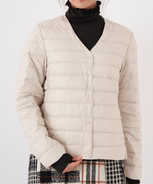 Ocean Pacific（オーシャンパシフィック）の「【OP:オーピー】レディースインナーダウンジャケット（ダウンジャケット/コート・レディース・ブラック/ベージュ/ネイビー・MEDIUM/LARGE/X-LARGE/XX-LARGE/XXX-LARGE）」の20枚目の写真