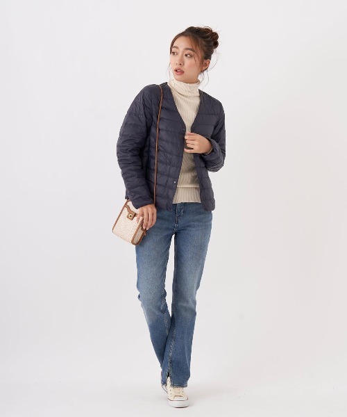 Ocean Pacific（オーシャンパシフィック）の「【OP:オーピー】レディースインナーダウンジャケット（ダウンジャケット/コート・レディース・ブラック/ベージュ/ネイビー・MEDIUM/LARGE/X-LARGE/XX-LARGE/XXX-LARGE）」の10枚目の写真