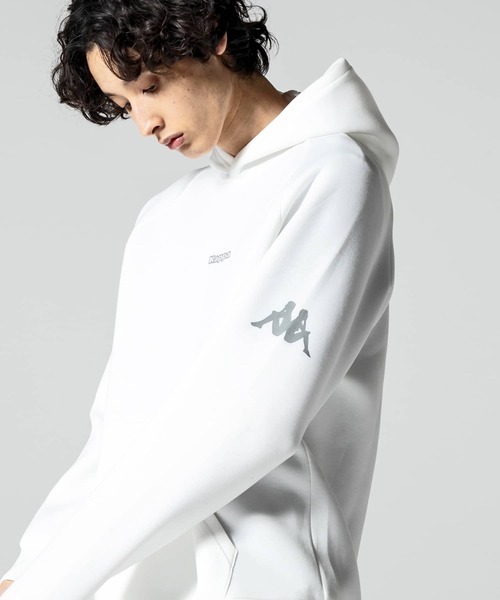 Kappa(カッパ)の「Kappa(カッパ)オミニロゴダンボールニットプルパーカー(パーカー・メンズ・ライトグレー/ネイビー/ホワイト/ブラック・XL/XXL/L/M)」の15枚目の写真