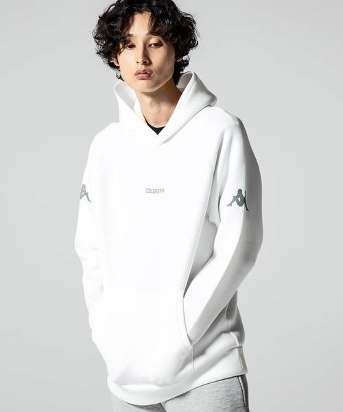 Kappa(カッパ)の「Kappa(カッパ)オミニロゴダンボールニットプルパーカー(パーカー・メンズ・ライトグレー/ネイビー/ホワイト/ブラック・XL/XXL/L/M)」の16枚目の写真