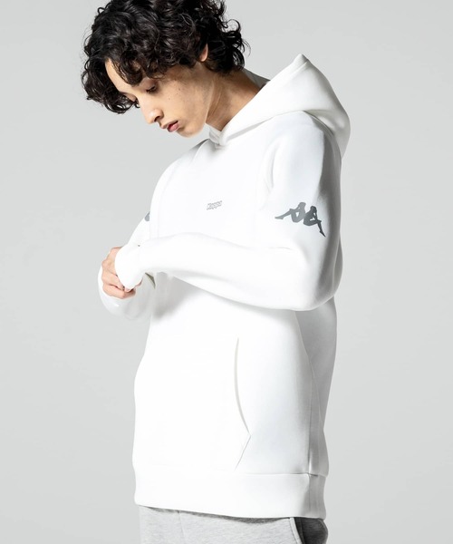 Kappa(カッパ)の「Kappa(カッパ)オミニロゴダンボールニットプルパーカー(パーカー・メンズ・ライトグレー/ネイビー/ホワイト/ブラック・XL/XXL/L/M)」の12枚目の写真