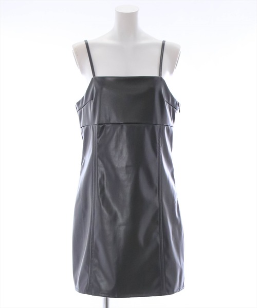 clear（クリア）の「フェイクレザーミニジャンスカ（ワンピース・レディース・チャコールグレー/ブラック/アイボリー・F）」の20枚目の写真