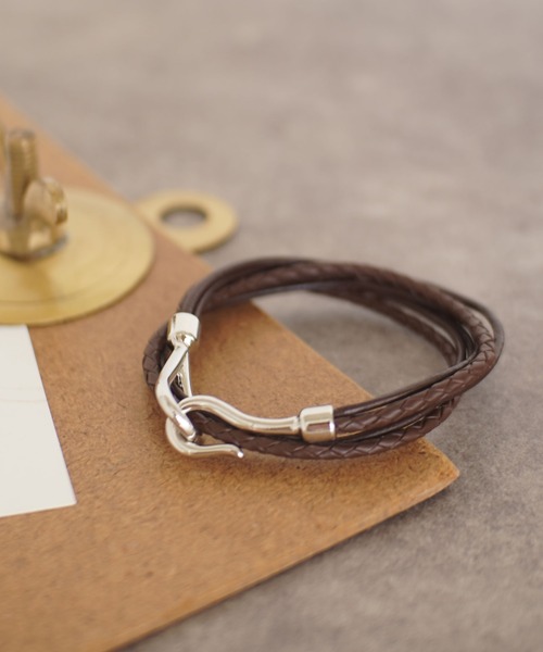 dictionary(ディクショナリー)の「【 DICTIONARY / ディクショナリー 】 レザー チョーカー ブレスレット(ブレスレット・メンズ・ブラック/ブラック系/ブラウン/ブラウン系/ダークブラウン・FREE)」の8枚目の写真