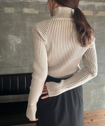 【ZOZO限定】タートルリブニット