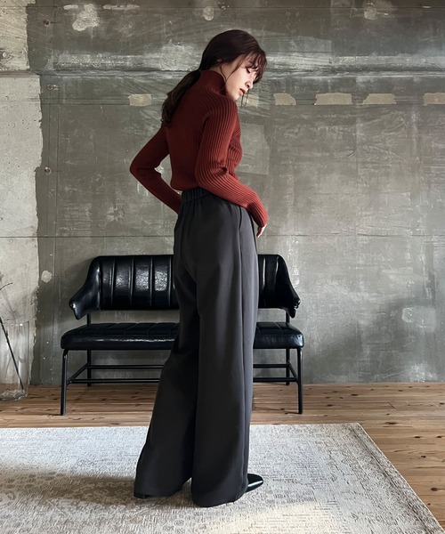 cona(コナ)の「【ZOZO限定】タートルリブニット(ニット/セーター・レディース・グレイッシュベージュ/テラコッタ/ベージュ・FREE)」の12枚目の写真
